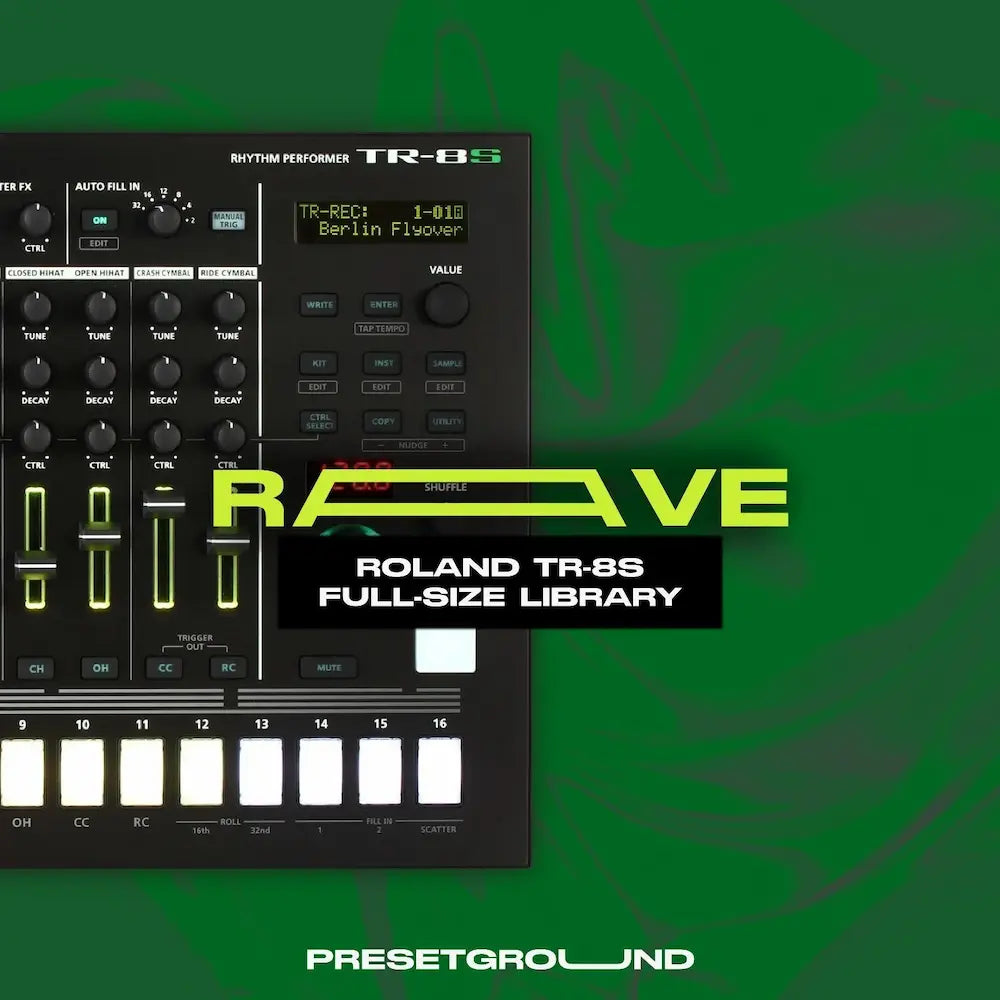 ROLAND TR-8s  FULL-SIZE LIBRARY | RAVE
